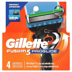Gillette Mens Fusion 5 Proglide Refills 4 Count Gillette Mens Fusion 5 Proglide Refills 4 Count