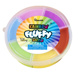 Toysmith Rainbow Fluffy Slime Creative Play Compound 1 Ea