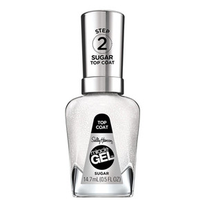 Sally Hansen Miracle Gel Nail Polish Longwear Chip-Resistant Bold Shine Sugar Top Coat #103 0.5 Oz