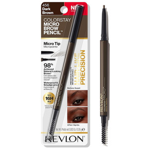 Revlon ColorStay Brow Micro Pencil Dark Brown Ultra-Fine Tip for Definition 0.003 Oz