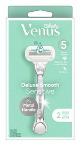 Gillette Venus Razor Deluxe Smooth Sensitive + 2 Refills Gillette Venus Razor Deluxe Smooth Sensitive + 2 Refills