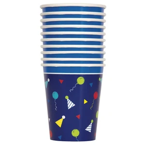 Peppy Birthday Party Cups Decorative 9 Oz 8 Ea
