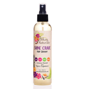Alikay Naturals Shine Crave Hair Glosser Natural coconut Oil for Clave Hairs 8 Oz