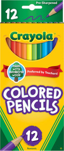 Crayola Colored Pencils, Assorted Colors, 12 Count