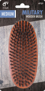 TITAN Medium Military Wooden Brush