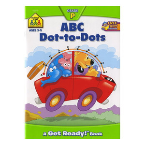 School Zone Workbook ABC Dot-to-Dots Preschool Activity 1 Ea