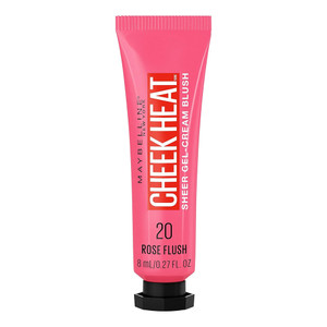 Maybelline Cheek Heat Gel-Cream Blush, 20 Rose Flush, 0.27 oz