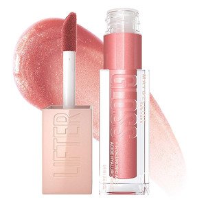 Maybelline Lifter Gloss with Hyaluronic Acid, Moon, 0.18 oz