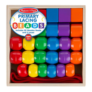 Primary Lacing Beads Colorful Threading Toy for Fine Motor Skills, 1 ea
