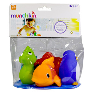 Munchkin Bath Squirter Toys Set for Bathtub Play and Water Fun, 3 ea
