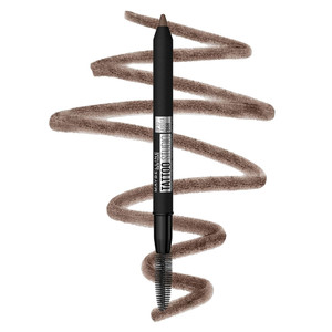 Maybelline TattooStudio Waterproof Eyebrow Pencil, 257 Medium Brown, 1 ea