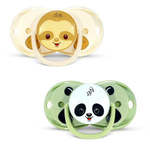 RaZbaby Keep It Kleen Pacifier Closes Automatically When Dropped Infant Care Pack 2 Ea