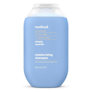 Method Simply Nourish Moisturizing Sulfate and Silicone Free Travel Size, Shampoo, 3.4 oz