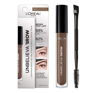 L'Oreal Paris Unbelieva-Brow Waterproof Tinted Brow Gel Light Brunette Longwear Formula, 0.15 Oz