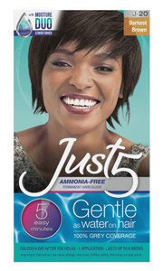 Just 5 Color Darkest Brown J-20 Ammonia Free Permanent
