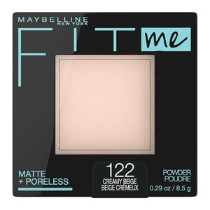 Maybelline Fit Me Matte and Poreless Pressed Powder Shine Control Creamy Beige 122, 0.29 oz