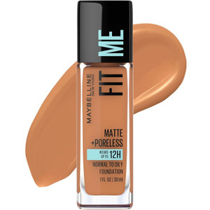 Maybelline Fit Me Matte and Poreless Foundation 335 Classic Tan, 1 oz