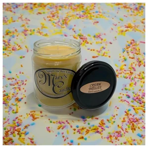 Mary's Candles Creme Brulee Scented Jar Candle, 1 Ea