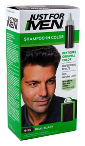 Just For Men Shampoo In #H-55 Haircolor Real Black Just For Men Shampoo In #H-55 Haircolor Real Black