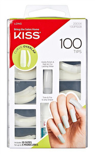 Kiss 100 Tips Curve Overlap Long Length