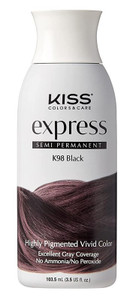 Kiss Express Color #K98 Semi- Permanent Black 3.5Oz Kiss Express Color #K98 Semi- Permanent Black 3.5Oz