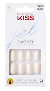 Kiss Gel Fantasy Collection 28 Count White Short Length Kiss Gel Fantasy Collection 28 Count White Short Length