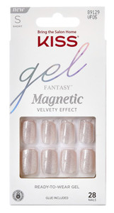 Kiss Gel Fantasy Magnetic Velvety Effect 28 Count Short