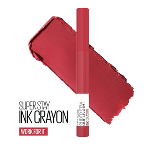 Maybelline SuperStay Ink Crayon Matte Lipstick Work For It, 0.04 oz