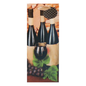 Gift Bag for Wine Bottle and Glass, Decorative Party Bag, 1 Ea