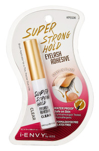 Kiss I Envy Eyelash Adhesive Super Strong Hold Clear 5 Gram Kiss I Envy Eyelash Adhesive Super Strong Hold Clear 5 Gram