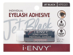 Kiss I Envy Individual Eyelash Adhesive Jet Black 01 0.25Oz Kiss I Envy Individual Eyelash Adhesive Jet Black 01 0.25Oz