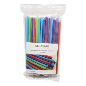 Kolorae Individually Wrapped Straws for Hygiene, 1 Ea