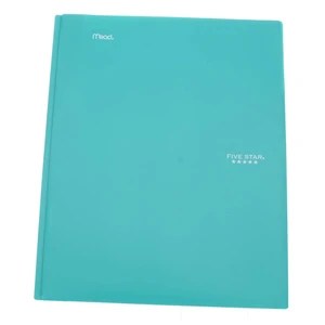 Five Star 2 Pocket and Prong Plastic Folder for Reports, Assorted Colors, 1 Ea