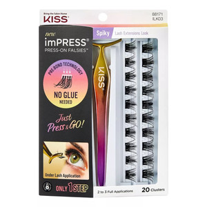 KISS imPRESS Individual Lashes for Custom Look Spiky, 20 Ea