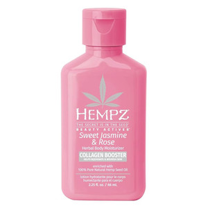 Hempz Sweet Jasmine & Rose Body Lotion with Collagen Booster, 2.25 Oz