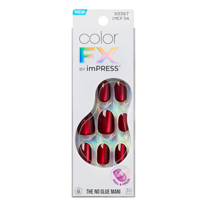KISS ColorFX Press-On Nails for Unique Look Hidden Gem, 30 Ea