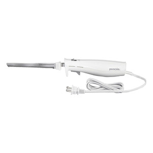 Electric Knife for Carving, White Handle Design, 1 Ea