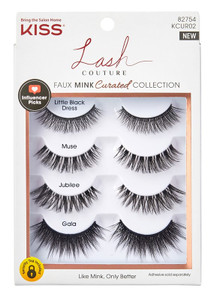 Kiss Lash Couture Faux Mink Curated Collection 4-Pairs