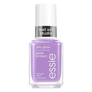 essie Nail Art Studio jelly gloss nail polish vegan sheer purple orchid jelly, 0.46 Oz