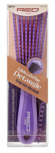 Kiss Red Brush Glide & Define Detangle 9 Row Non-Slip Purple Kiss Red Brush Glide & Define Detangle 9 Row Non-Slip Purple