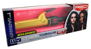 Kiss Red Ceramic Curling Iron 1 1/4Inch Kiss Red Ceramic Curling Iron 1 1/4Inch