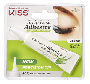 Kiss Strip Lash Adhesive With Aloe Tube (Clear) Kiss Strip Lash Adhesive With Aloe Tube (Clear)