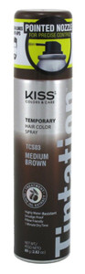 Kiss Tintation Temporary Color Spray Medium Brown 2.82Oz Kiss Tintation Temporary Color Spray Medium Brown 2.82Oz
