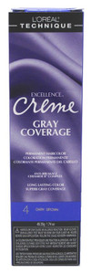 Loreal Excel Creme Color #4 Dark Brown 1.74Oz Loreal Excel Creme Color #4 Dark Brown 1.74Oz