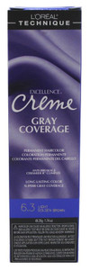 Loreal Excel Creme Color #6.3 Light Golden Brown 1.74Oz Loreal Excel Creme Color #6.3 Light Golden Brown 1.74Oz