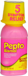 Pepto-Bismol Liquid 5 Symptom Digestive Relief, 4 oz