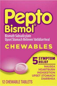 Pepto Bismol Chewable Tablets, 12count