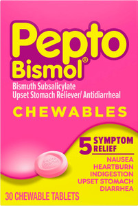 Pepto Bismol Chewable Tablets, 30 count
