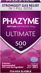 Phazyme Ultimate Strength 500 mg , 20count