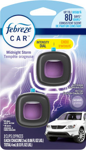 Febreze Car Vent Clip Midnight 2 Count